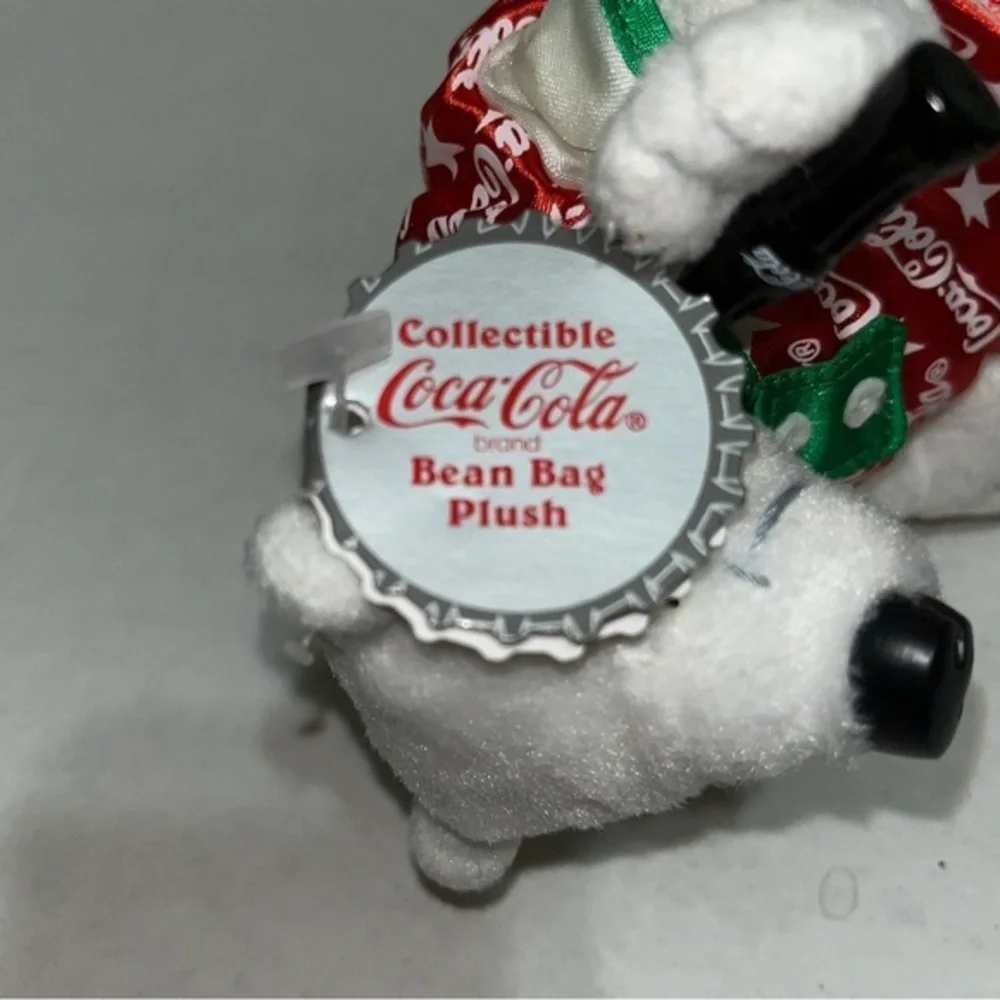 Coca-Cola Polar Bear in Red Romper Bean‎ Bag Plush